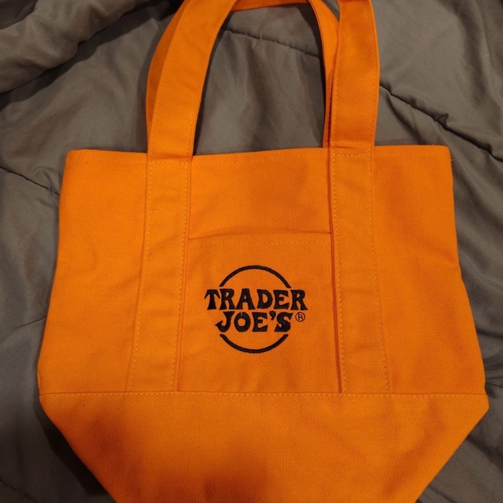 Trader Joe's Orange Tote Bag